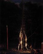 After Jan de Baen The corpses of the brothers De Witt oil